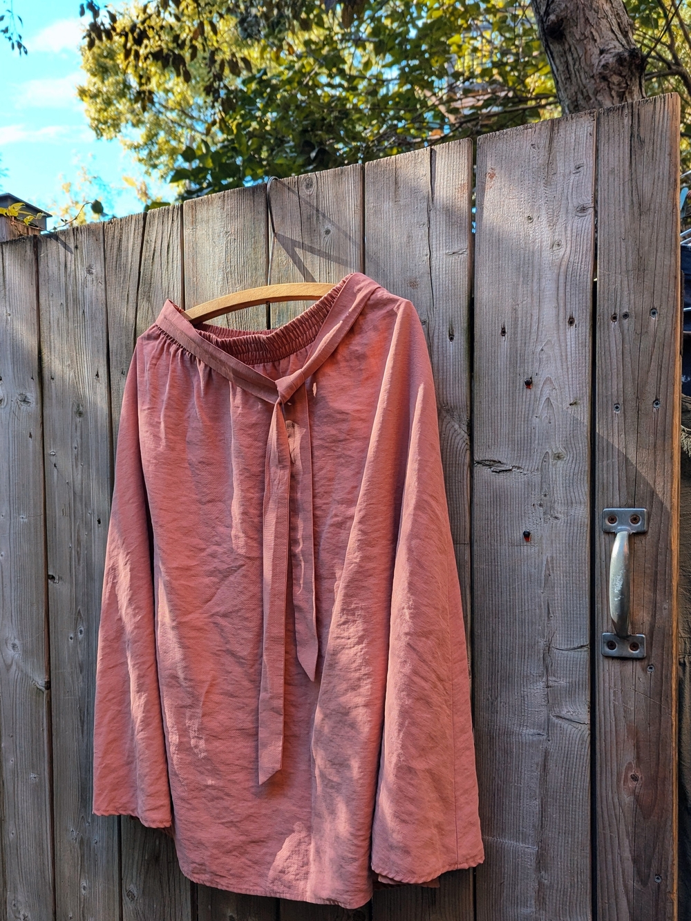 Ragged Full A-Line Skirt in Dusty Rose LAGENLOOK Mori Romantic Jupe Ample 10 - Picture 5 of 7